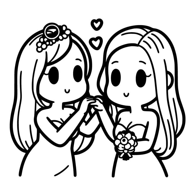 two women marrying each other