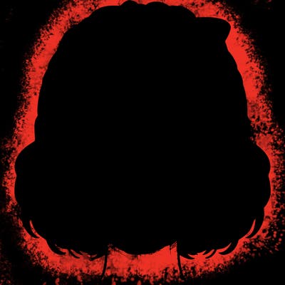 realistic girl with half skull mask