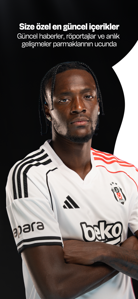 BJK SuperApp - Perfil oficial de jugador y contenido de noticias de Besiktas JK en BJK SuperApp