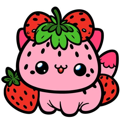strawberry cat