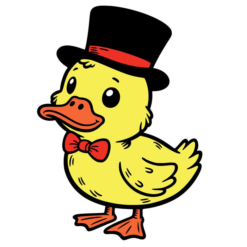 duck with top hat