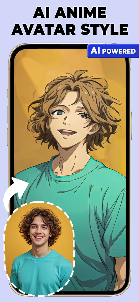 Photo To Caricature Maker - 実際の写真がアニメアバター風の似顔絵に変換されるAI搭載変換