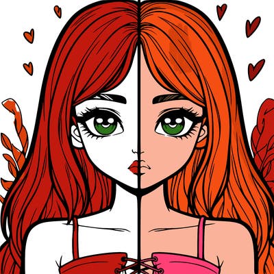 realistic girl split