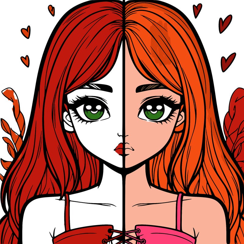 realistic girl split