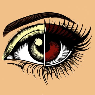 realistic eye split