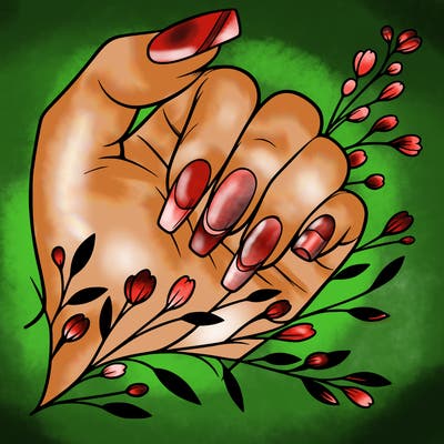 nails with french tip