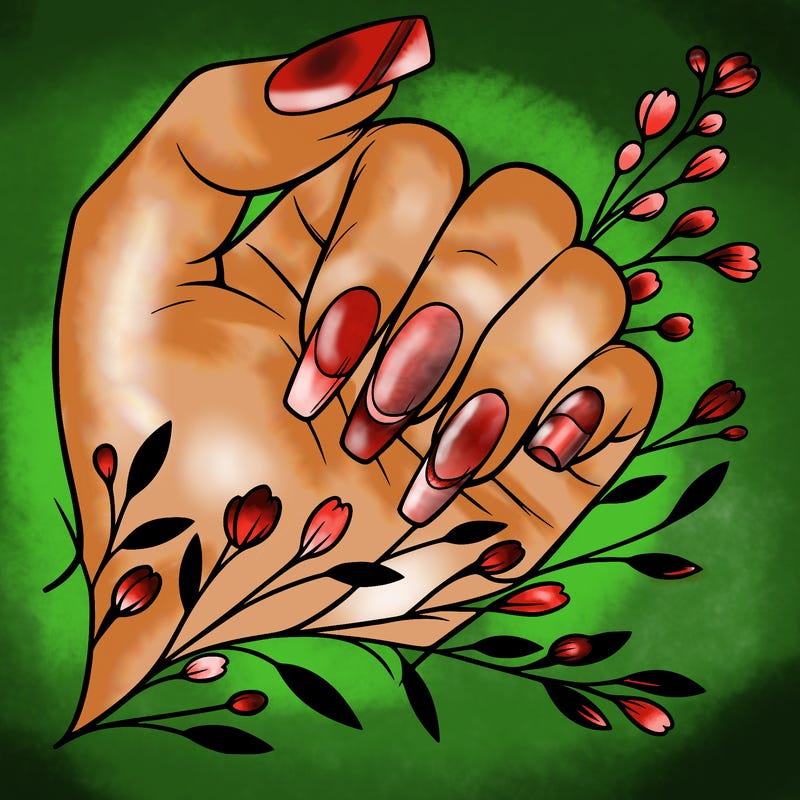 nails with french tip