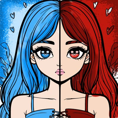 realistic girl split