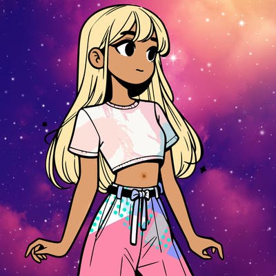 girl in a cute crop top