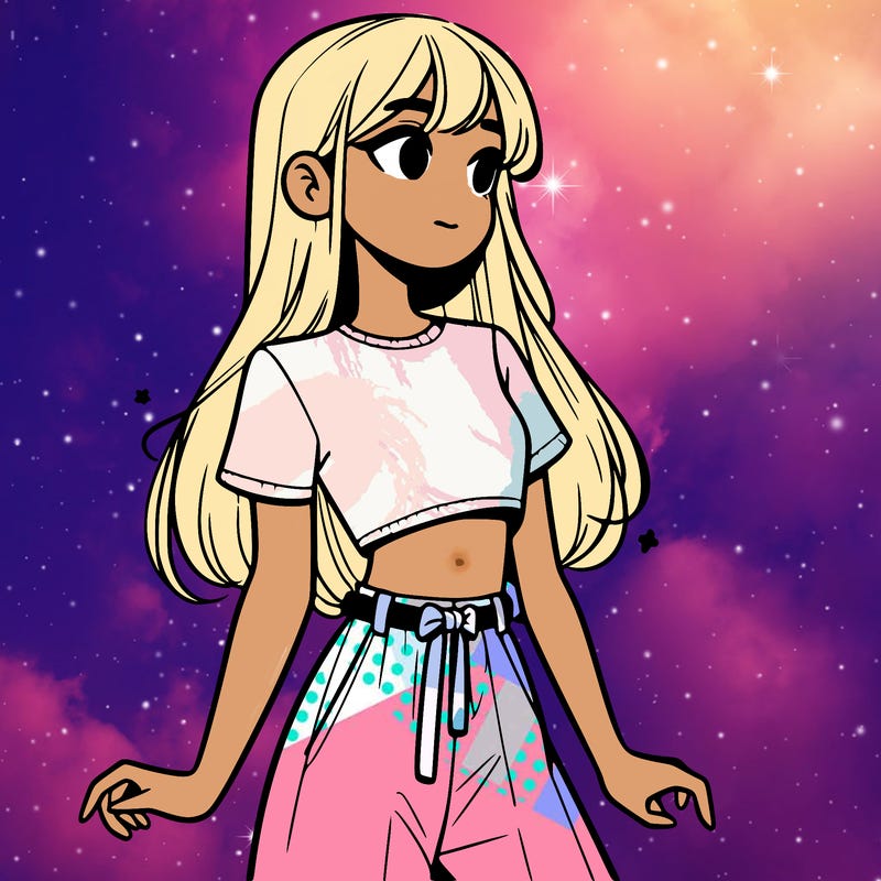 girl in a cute crop top