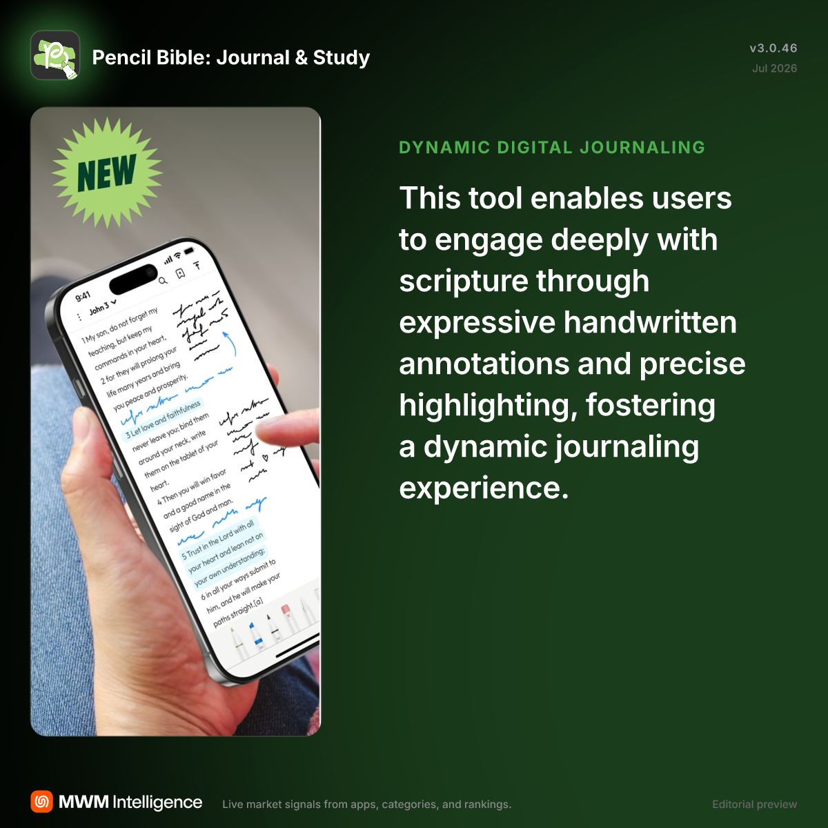 Pencil Bible: Journal & Study - Reference App | MWM