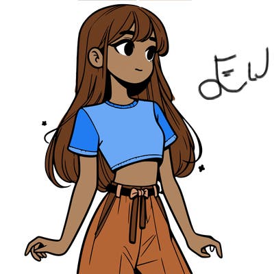 girl in a cute crop top