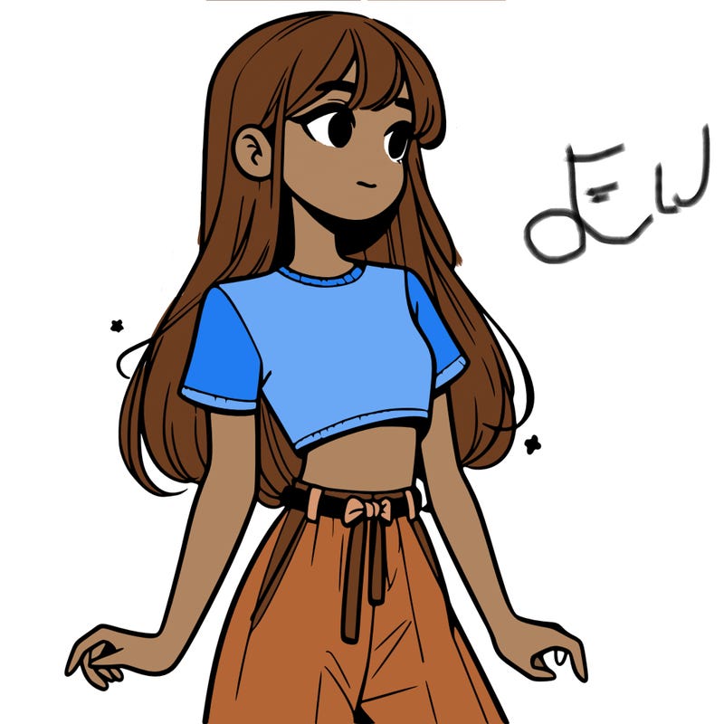 girl in a cute crop top