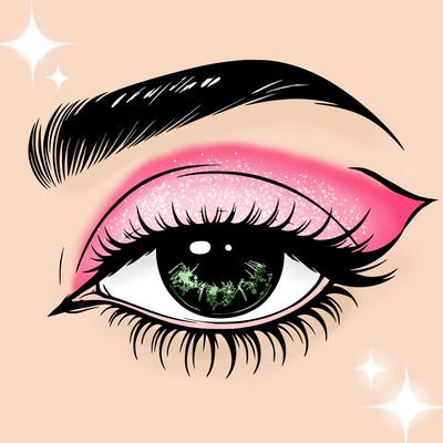 eye closed realistic