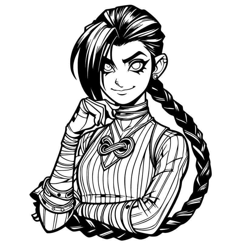 jinx from arcane realistic