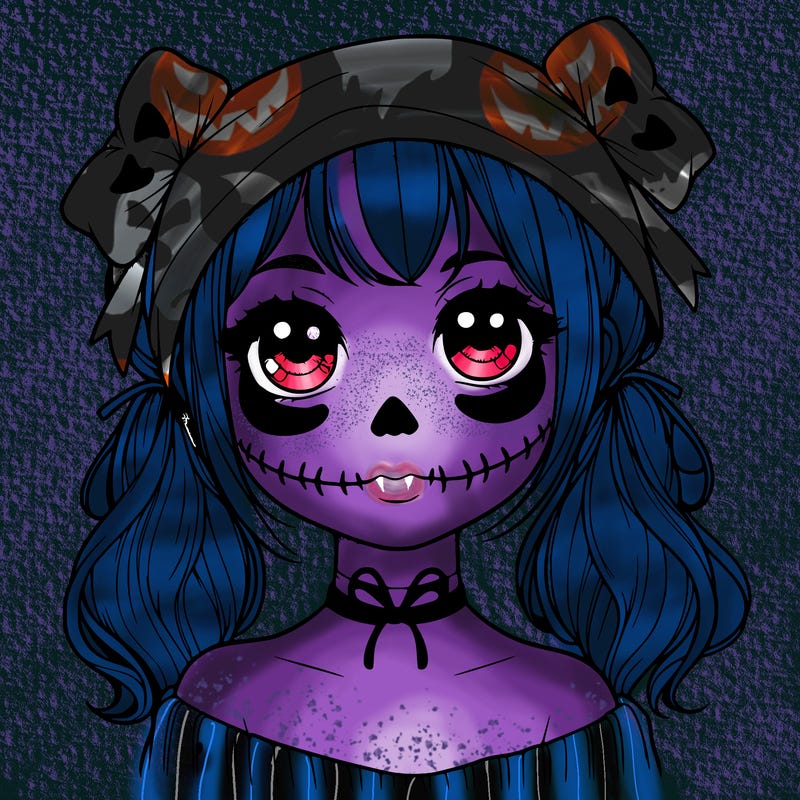 realistic girl halloween