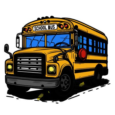 school bus realistic