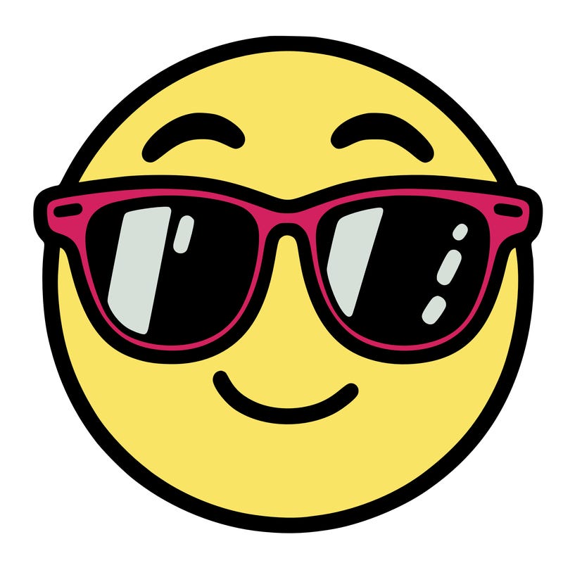 emoji with sunglasses