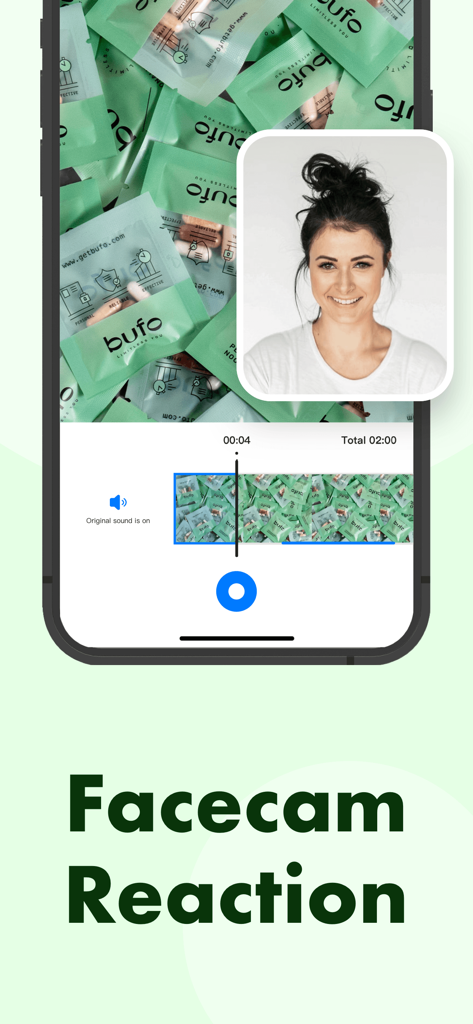 Awesome Screen Recorder app facecam reaction feature on iPhone