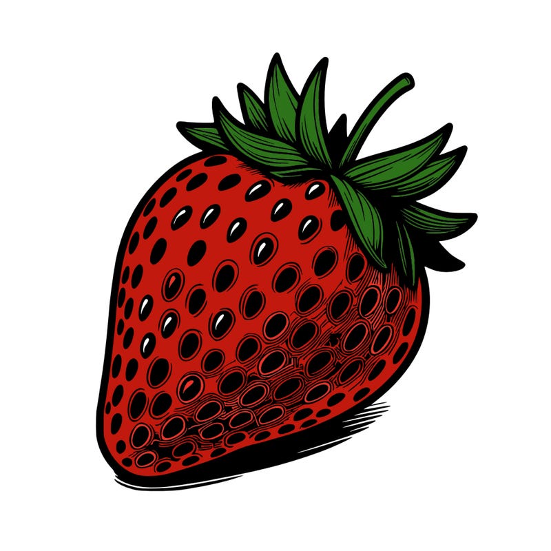 realstic strawberry