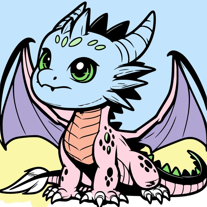 fierce baby night dragon