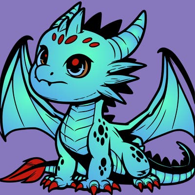 fierce baby night dragon