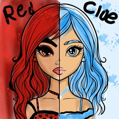 realistic girl split with half