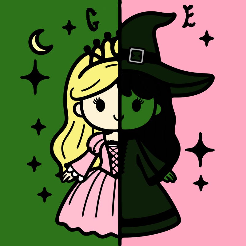 split princess and witch