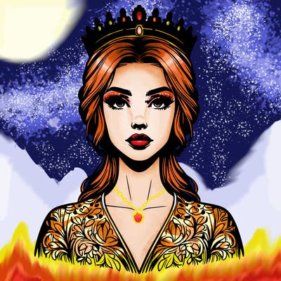 realistic beautiful queen