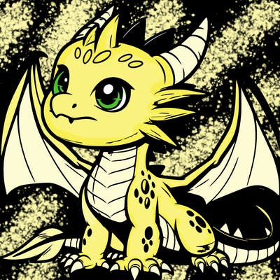 fierce baby night dragon