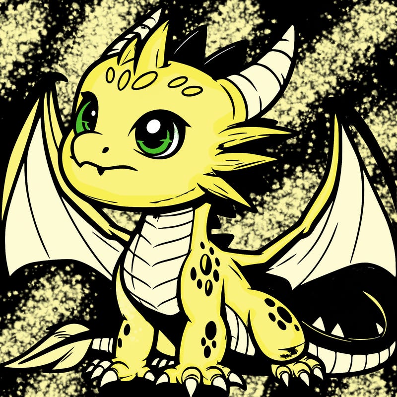 fierce baby night dragon