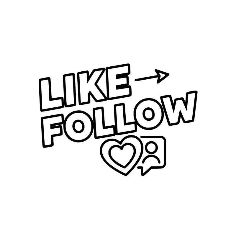 like and follow