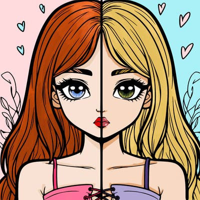 realistic girl split