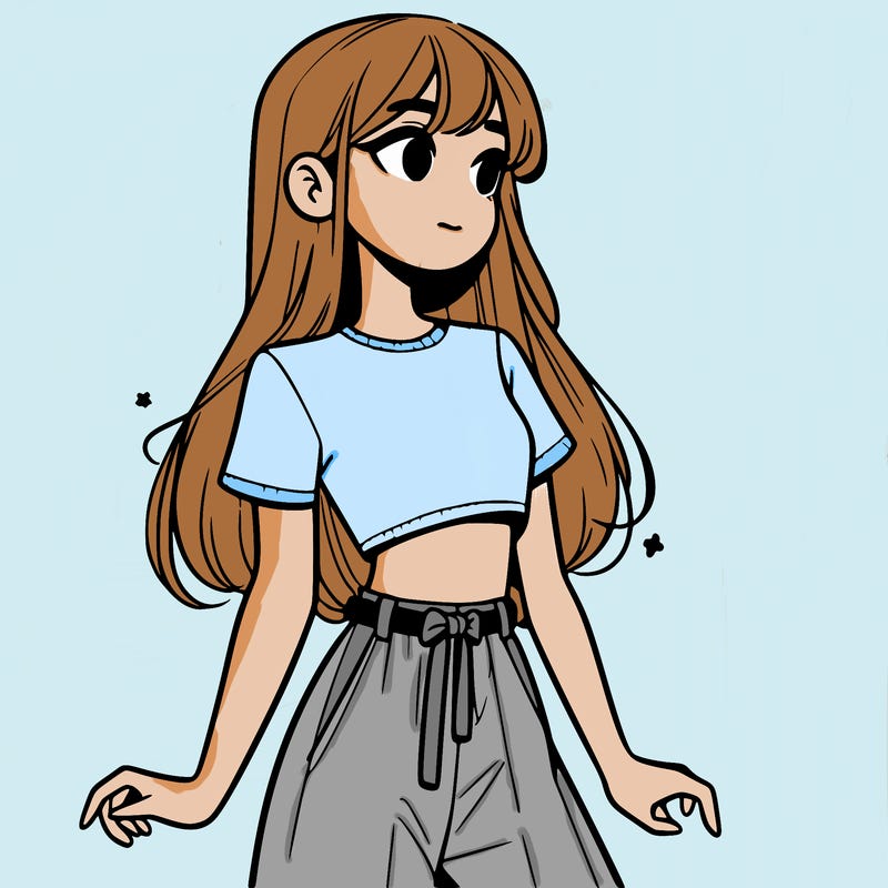 girl in a cute crop top