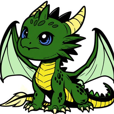 fierce baby night dragon