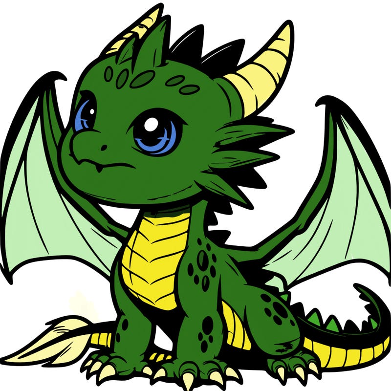 fierce baby night dragon