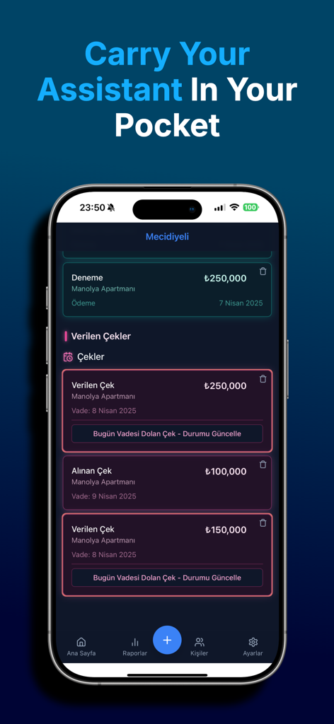 Buildfy - Buildfy mobile App-Oberfläche, die Finanzunterlagen und Zahlungsverfolgung von Bauprojekten anzeigt