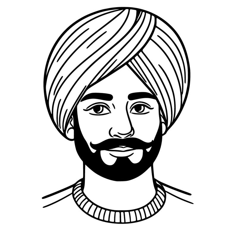 a man wearing a turban