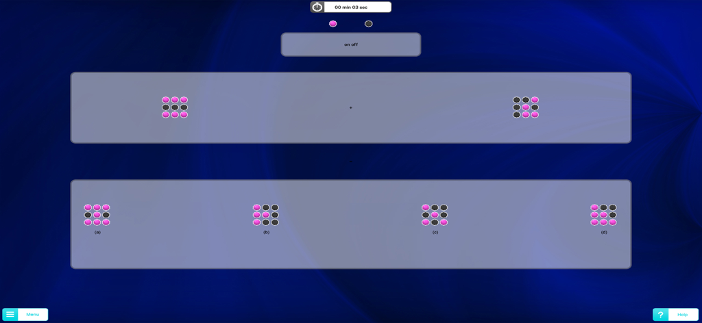 Brain Jogging XXL - Brain Jogging XXL logic puzzle game with colored dot pattern recognition exercise