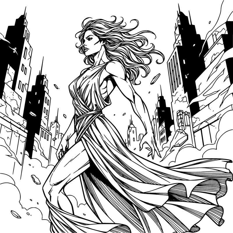 sesssssy.   beautiful woman posing in slit dress with  wind blowing