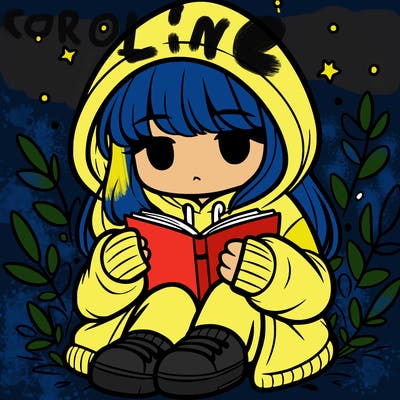 girl in oversized hoodie reading a book