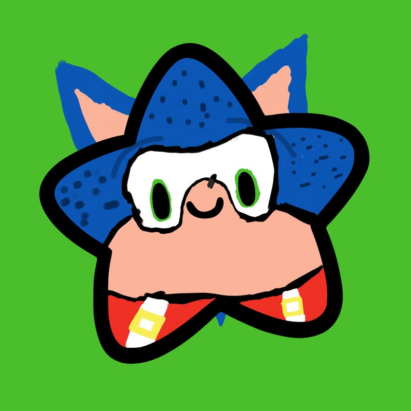 one star in the sky without a face