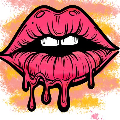 lips that look realistic and drip