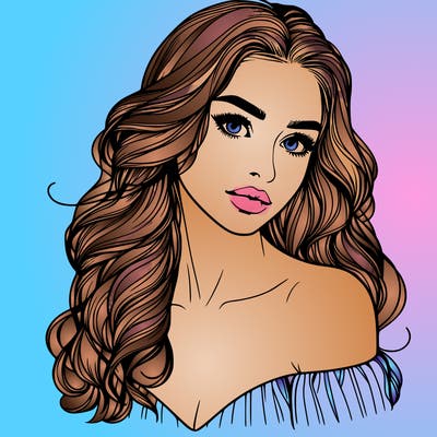 beautiful realistic girl