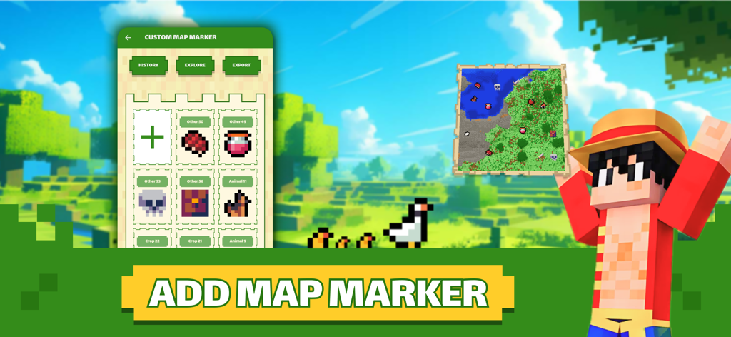 Maps for Minecraft & Addons - Interface for adding custom markers and waypoints to a Minecraft minimap