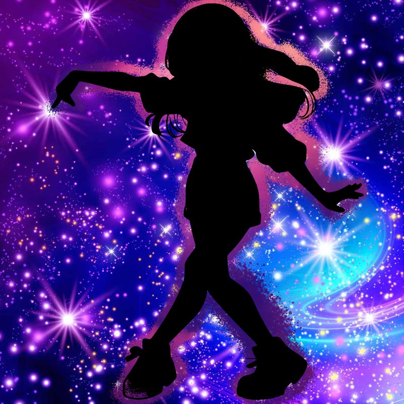 realistic girl danceing