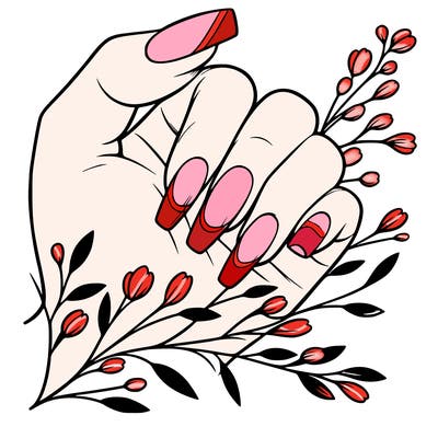 nails with french tip