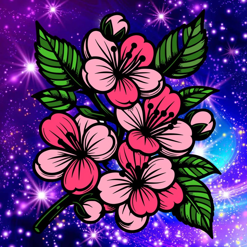 cherry blossom tattoo realistic