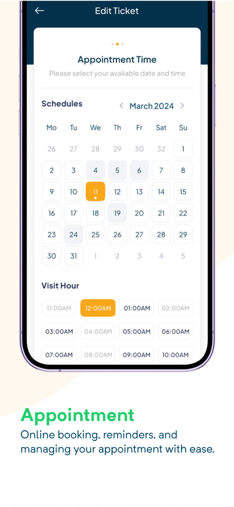Balador - Balador app interface for online appointment booking and scheduling