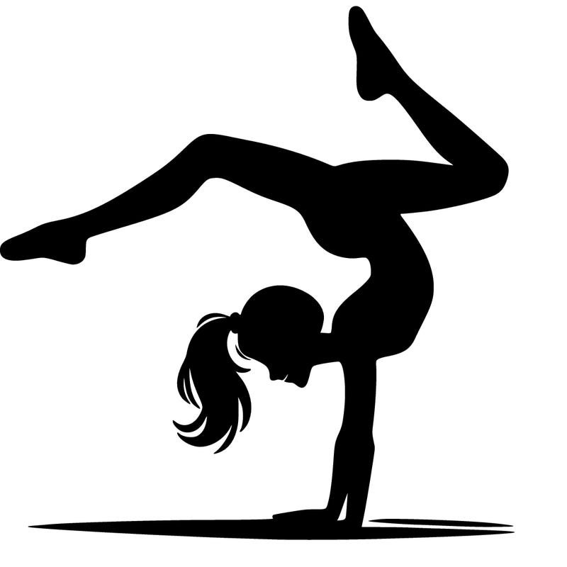 silhouette cartwheel women